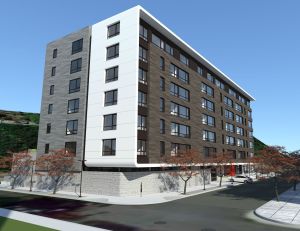 A rendering of 600 Harrison Street.