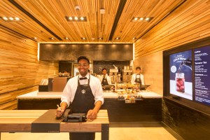 Starbucks shows off its new express concept (Image: Starbucks' website).