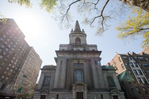 The landmarked former Church of Christ, Scientist at 361 Central Park West (Photo: Aaron Adler/ for New York Observer). 