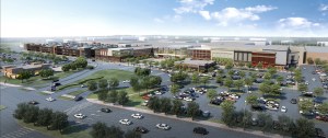Aerial rendering of the Staten Island Mall expansion.