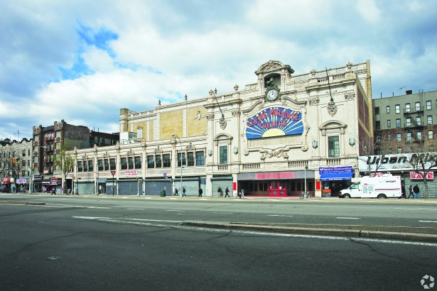 Paradise Theatre in the Bronx started selling tickets as the Loew’s Paradise Theatre in 1929. More than 85 years later, both the inside and facade have been landmarked. World Changers Church of New York leased the 3,689-seat Bronx venue in 2012 for a mega church (Photo: CoStar).