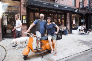 Owners Benjamin Sandler and Jennifer Lim at Wassail (Photo: Arman Dzidzovic/Commercial Observer). 