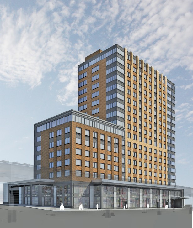 A BRONX 17-STORY: A rendering M. Melnick & Co.'s 134-unit 810 River Avenue project.