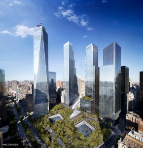 The World Trade Center buildings and site.