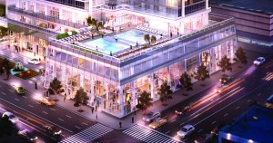 605 West 42nd Street retail rendering.