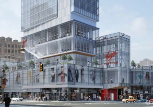 A rendering of the Virgin hotel in Midtown.