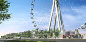 A rendering of the New York Wheel.