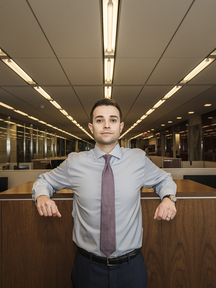 Mr. Dubeck, 38, is the youngest market executive across the bank’s commercial real estate lending division (Photo: Sasha Maslov/For Commercial Observer).