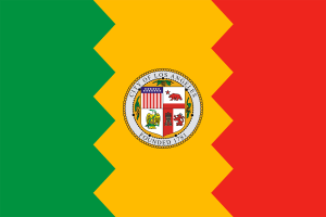Flag of Los Angeles. 