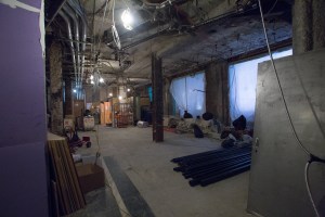 The restaurant space on the ground floor (Photo: Aaron Adler/ For Commercial Observer). AKA Wall Street