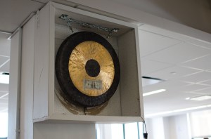 A gong the sales department knock (Photo: Molly Stromoski/ For Commercial Observer).