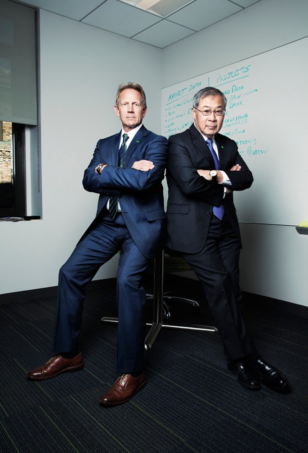 DOUBLE VISION: Mr. Gerken and Mr. Chen share a philosophy of caution, but that hasn’t prevented them from quadrupling the bank’s NYC book (PHOTO: Celeste Sloman for Commercial Observer).