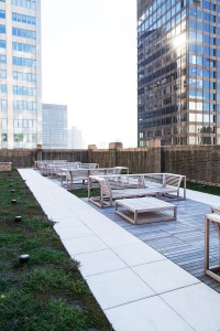 The outdoor rooftop deck (Photo: Kaitlyn Flannagan/ For Commercial Observer).