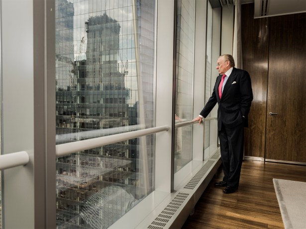 Silverstein Properties Chairman Larry Silverstein is positive a new anchor tenant for 2 WTC will be found by the end of this year (Sasha Maslov/for Commercial Observer). 