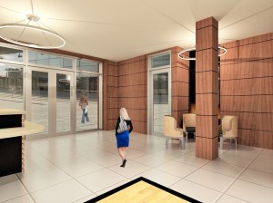 815 Broadway lobby rendering.