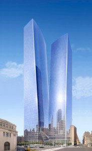 Mr. Mosler secured an anchor tenant for 1 Manhattan West, which will be joined in time by a twin tower to its south (Photo: Brookfield Office Properties via Bloomberg).
