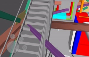 Streamlining the Messy Work of Construction Through Virtual Design A 50-60 Binney Street conflict found in the design phase (Image: SGA Architecture).