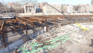 Empire Outlets under construction. 