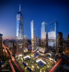 The World Trade Center complex. 