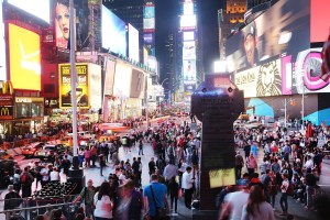 Retail Is Reeling in Soho as Its Once Impregnable Neighbors Nervously Watch Although asking rents in Times Square have skyrocketed in the last decade, the rates are starting to level off (Photo: Spencer Platt/Getty Images).