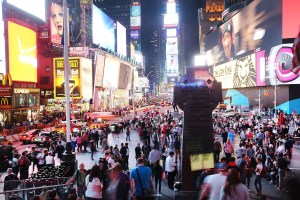 Although asking rents in Times Square have skyrocketed in the last decade, the rates are starting to level off (Photo: Spencer Platt/Getty Images).