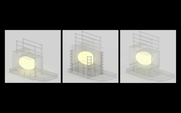 Rendering of elevation process. 