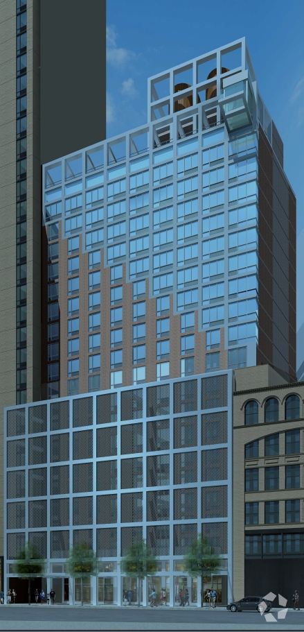 A rendering of the Doubletree by Hilton at 346-350 West 40th Street (Courtesy: CoStar Group).