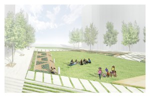 A recent rendering of the African Burial Ground footprint commissioned by the Harlem African Burial Ground Task Force. 