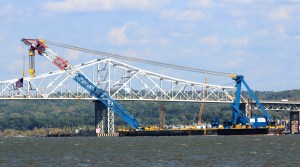 William Sandbrook Is Making His Texas Based Company New York’s Concrete Behemoth Tappan Zee Bridge on the Hudson River. Photo: Jim Alcorn/Getty Images.