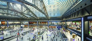 Rendering of the new Moynihan Train Hall. 