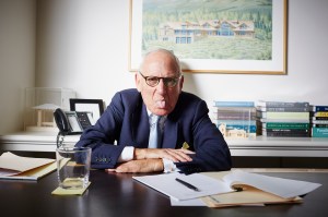 Robert A.M. Stern inside of his office at 460 West 34th Street. Photo: Yvonne Albinowski For Commercial Observer. Yvonne Albinowski/For Commercial Observer