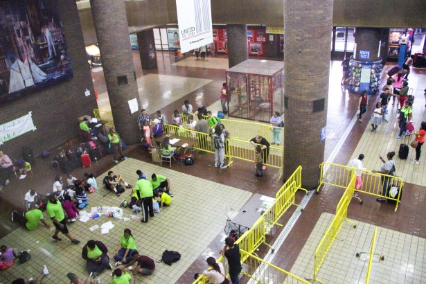 Inside the bus terminal. Photo: Cline Haeberly for Observer