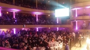 The crowd at the boxing event. Photo: Liam La Guerre. 