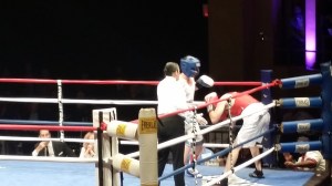 Real Estate on the Ropes: Lo Russo Gets Pounded, Young Chetrit Victorious Copeland pounding Lo Russo into a corner. Photo: Liam La Guerre