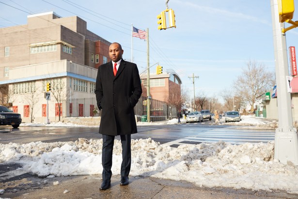 Richards in his eastern Queens district. Photo: Yvonne Albinowski/for Commercial Observer
