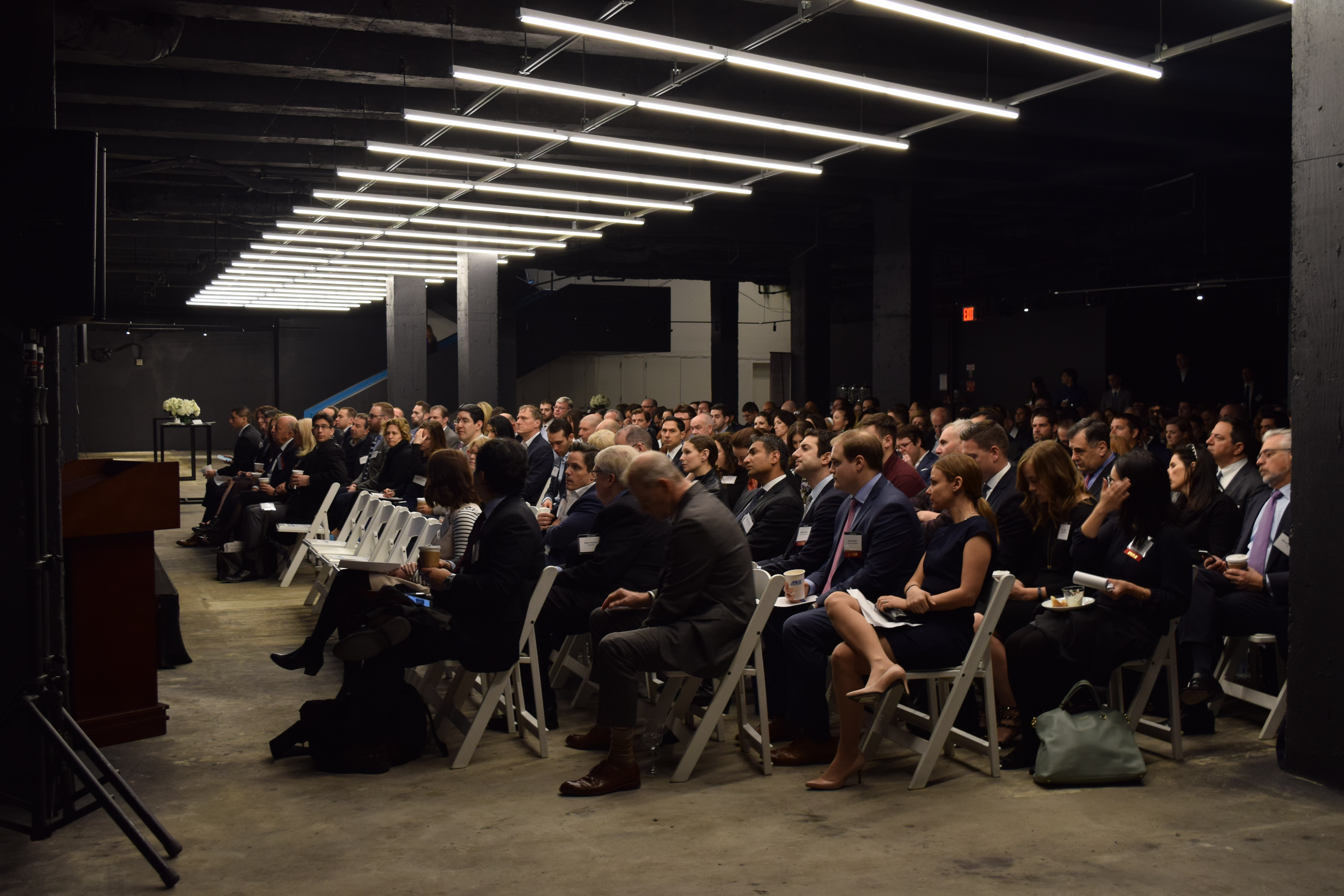 A packed house for yesterday's panel on the Future of Retail at 1221 Avenue of the Americas.