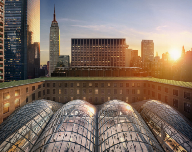 Moynihan Train Hall. Rendering: SOM