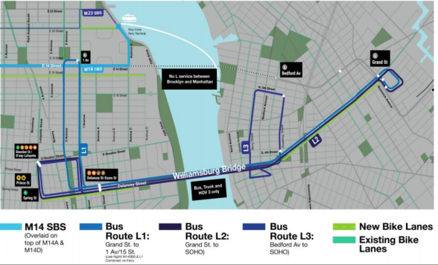 screen shot 2017 12 13 at 6 12 08 pm MTA, DOT Release Plan to Ferry Riders Across the River During L Train Shutdown