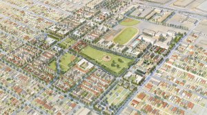 Breaking Down LAs Jordan Downs jordan downs aerial rendering Breaking Down LAs Jordan Downs