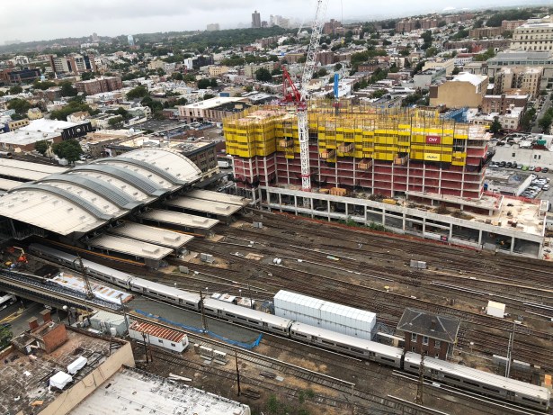 Crossing at Jamaica Station