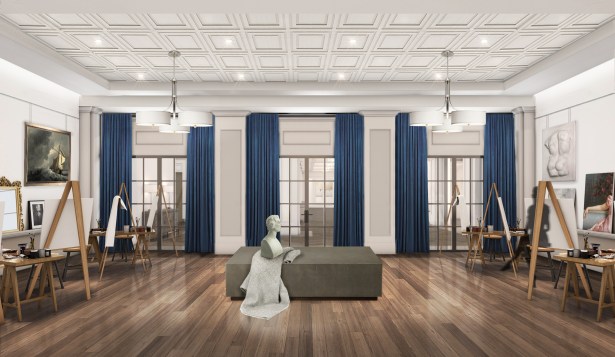Making Plays: Senior Living Is the Asset Class Du Jour for Welltower and Others Art studio at 21 Clark Street.