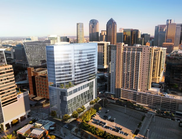 the link at uptown park west garage view Goldman Sachs Led Fund Lends $128M for Planned Dallas Office Tower