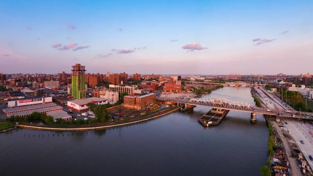 bankside aeriel before Brookfield Reveals Renderings for Its South Bronx Megaproject